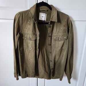 ZARA Jeans vest green forest Size XS